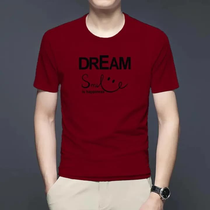 Dream smile Half Sleeve T-Shirt For Men
